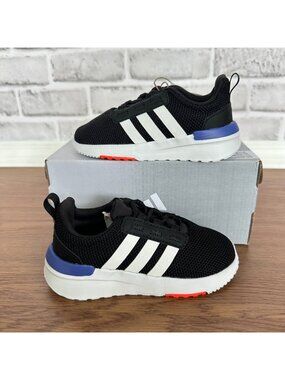 ❤️Adidas Racer TR211 Slip On Running 5K Baby Toddler Shoes Sneaker Black H04229